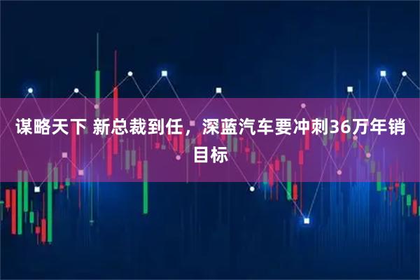 谋略天下 新总裁到任，深蓝汽车要冲刺36万年销目标